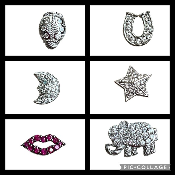 Judith Ripka Jewelry - Judith Ripka Little Floating Charms Sterling Silver CZ Pick your design!